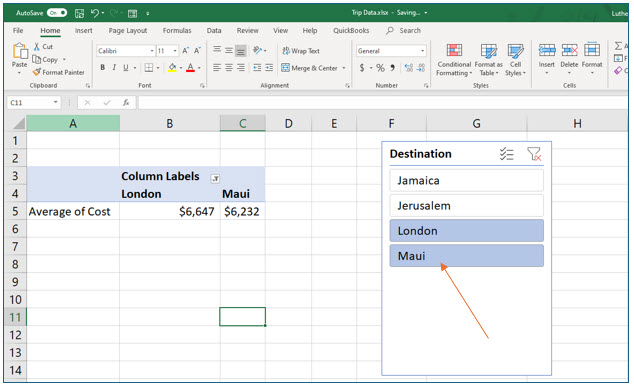 Microsoft Excel lesson screenshot PivotTable21