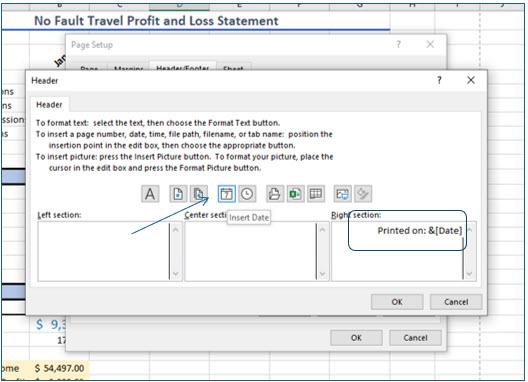 Microsoft Excel lesson screenshot Printing15