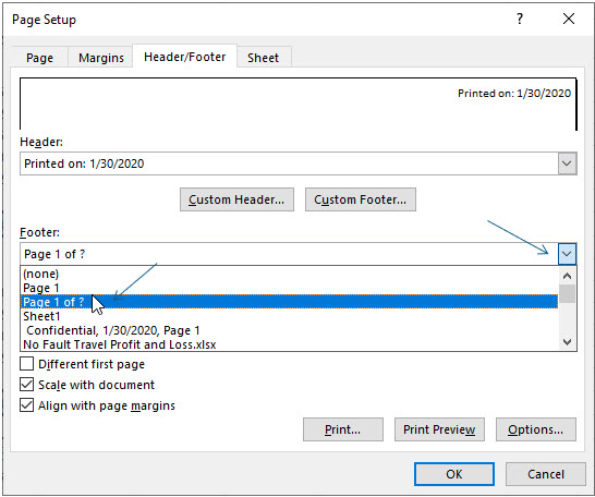 Microsoft Excel lesson screenshot Printing16