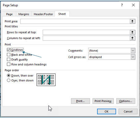 Microsoft Excel lesson screenshot Printing19
